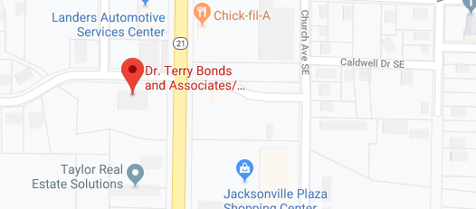 map of terry bonds o d vision care